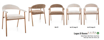 Стул Signal LAGOS Raven 34 латте/орех