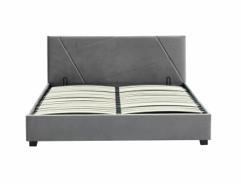 Кровать Signal COLUMBIA Velvet 140x200 серыйй, Bluvel 14