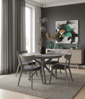 Стол обеденный Мебель-класс ГЕРМЕС 100х100/130 Dark OAK 