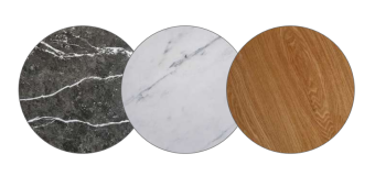 Комплект Signal DION 80/48 ламинат эффект черного мрамора/черный матовый