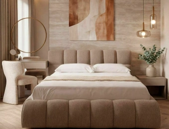 Кровать с подъемным механизмом Signal PARMA Raven 30 темный беж 160х200