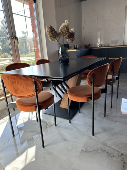 Стол Signal GENESIS CERAMIC черный/ясень 90х160/220