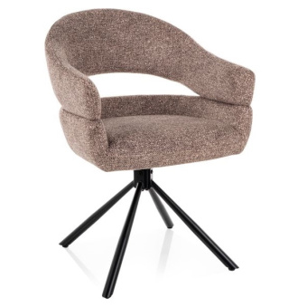 Стул Signal BORGO Leo 32 темно бежевый/черный