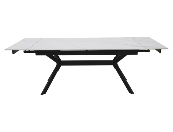 Керамический стол Signal IMPERIA белый мраморный/черный 90х160/220