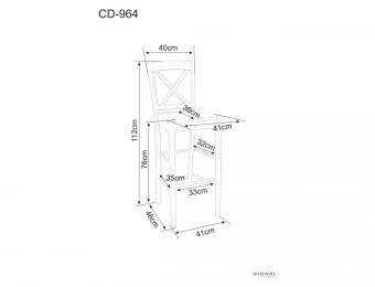 Стул барный Signal CD-964 белый