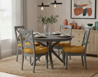 Стол обеденный Мебель-класс ГЕРМЕС 100х100/130 Dark OAK 