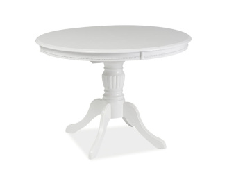 Стол обеденный Signal OLIVIA  106x106/141 белый