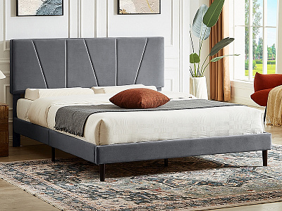 Кровать Signal SAVANA 120x200 Velvet tap.192 серый