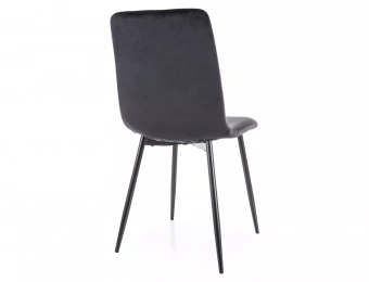 Стул Signal DAREN Velvet Bluvel 19 черный/черный