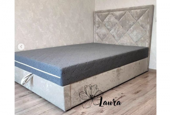 Кровать Laura ПАРМА 140х200 Plush, с подъемным механизмом