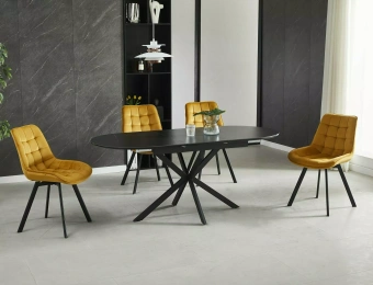 Стул поворотный Signal MONTI Velvet Bluvel 68 карри/черный