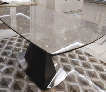 Стол Signal CORTEZ CERAMIC 90х160/210 серый керамический 