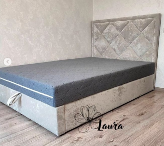 Кровать Laura ПАРМА 120х200 Plush, с подъемным механизмом