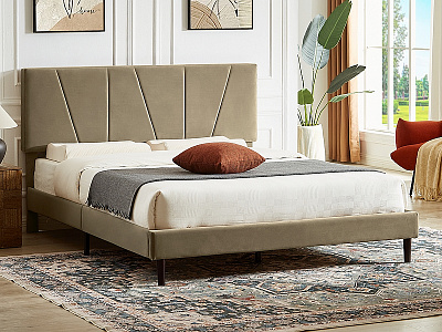 Кровать Signal SAVANA 120x200 Velvet 28 бежевый