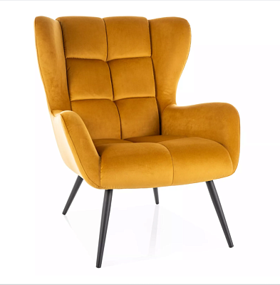 Кресло Signal LOUIS Velvet Bluvel 68 карри/черный