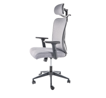 Эргономичное офисное кресло Signal Q-080M серый материал/черный