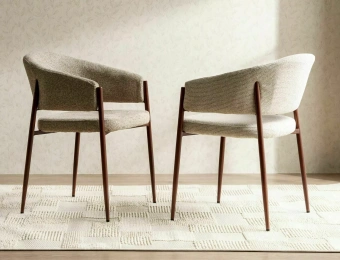 Мягкий стул Signal AKITA D беж/орех TAP. 253