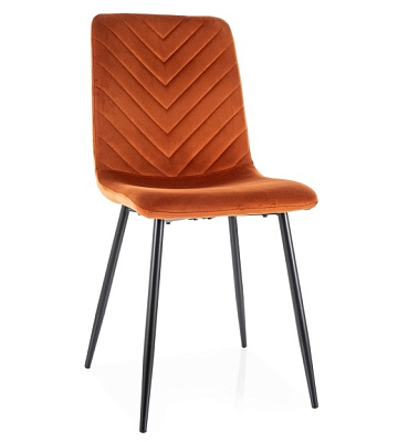 Стул Signal DAREN Velvet Bluvel 4215 корица/черный