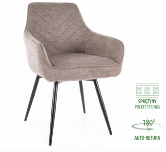 Стул на пружинном блоке Signal SERVIO Brego 34 бежевый