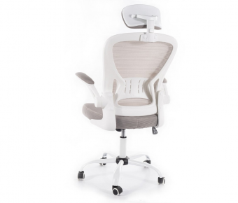 Кресло  компьютерное Signal Q-639 серый/белый - наличие