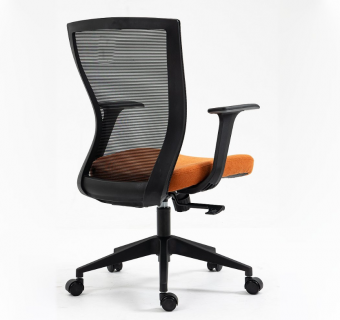 Кресло офисное Signal Q-328 черный/оранжевый