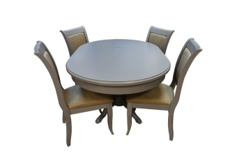 Стол обеденный Мебель-класс ФИДЕС 105х105/135 серый