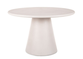 Стол обеденный Signal AURORA (микроцемент) 120х120 экрю 