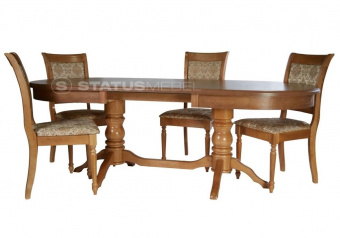 Обеденный стол Мебель-класс ЗЕВС 95х160/220 дуб Р-43