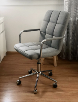 Кресло офисное Signal Q-022 серый/хром