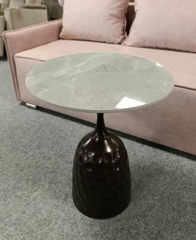 Стол журнальный Signal MUTTI коричневый античный/серый 50х50х60