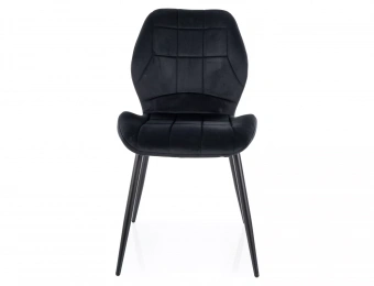 Стул Signal  JAKE Velvet Bluvel 19 черный/черный