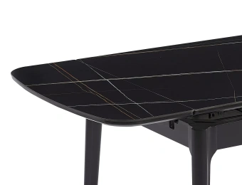 Стол обеденный Signal SENTO Ceramic черный мраморный/черный 80х120/180