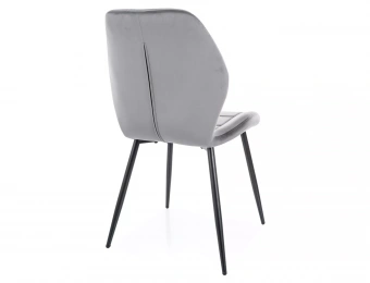 Стул Signal  JAKE Velvet Bluvel 14 серый/черный
