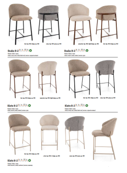 Стул полу барный Signal KIOTO H-2 TAP. 255 бежевый/кашемир