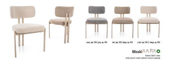 Стул Signal MISAKA  светлый беж TAP. 255/кашемир
