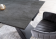 Стол обеденный Signal SALVADORE CERAMIC 90х160/240 серый мрамор/черный матовый