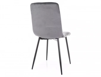 Стул Signal DAREN Velvet Bluvel 14 серый/черный
