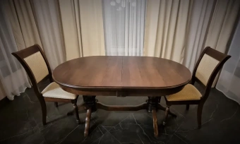 Обеденный стол Мебель-класс ЗЕВС Р-43 дуб 95х160-220 