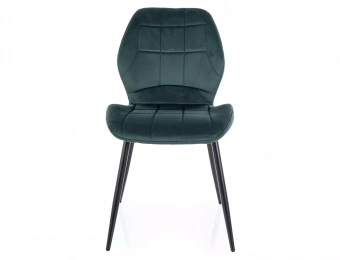 Стул Signal JAKE Velvet Bluvel 78 зеленый/черный