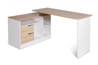 Письменный стол Мебель-класс ИМИДЖ-3 белый/дуб сонома