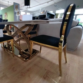 Стул Signal KING Velvet Bluvel 19 черный/золотой