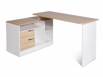 Письменный стол Мебель-класс ИМИДЖ-3 белый/дуб сонома правый
