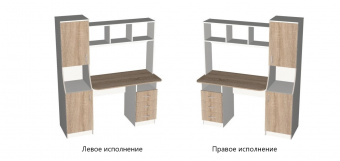 Стол Мебель-класс ПАРТНЕР венге/дуб шамони левый